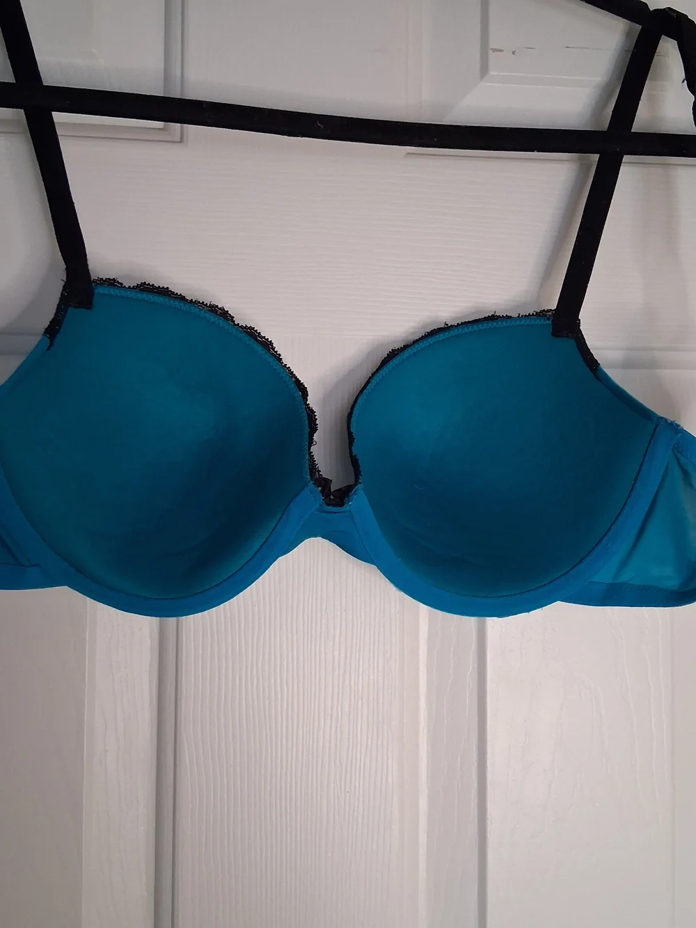 La Senza Perfectly Me Push Up Bra Teal Black Lace Cage 36C - Picture 10 of 13
